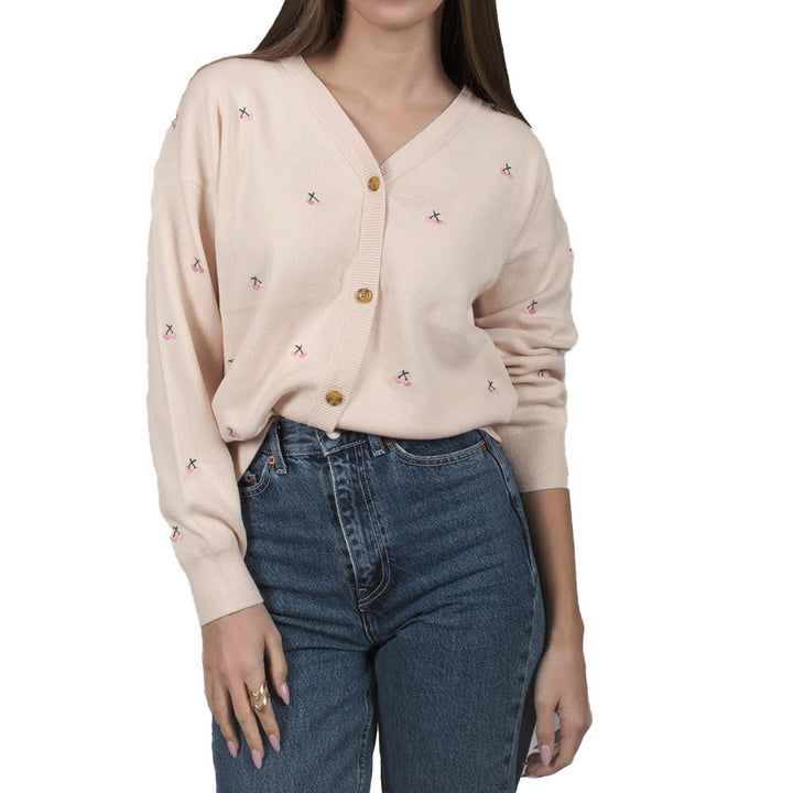 Kleinigkeit Damen Strickjacke Désirée Stick Cherry