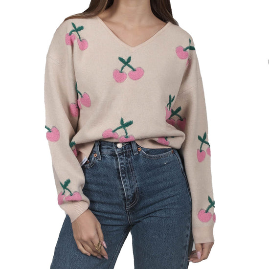 Kleinigkeit Damen Strickpullover Cherry Wollma