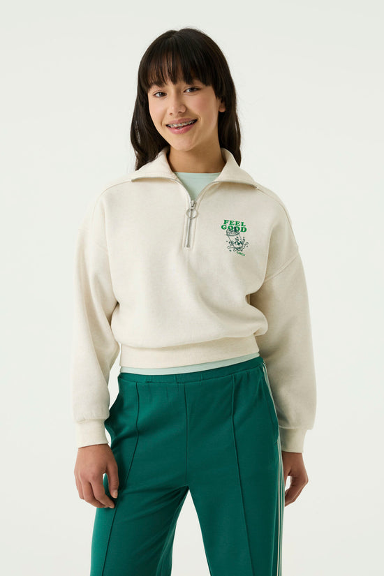 Garcia Mädchen Sweater Mädchen sweat T262463 – cream melee
