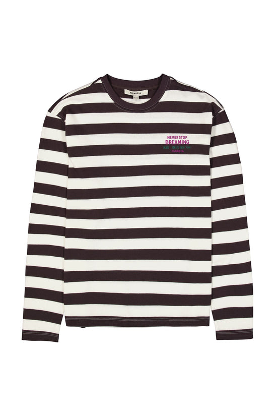 Garcia Mädchen Langarmshirt Mädchen T-shirt ls T262405 – smokey grey