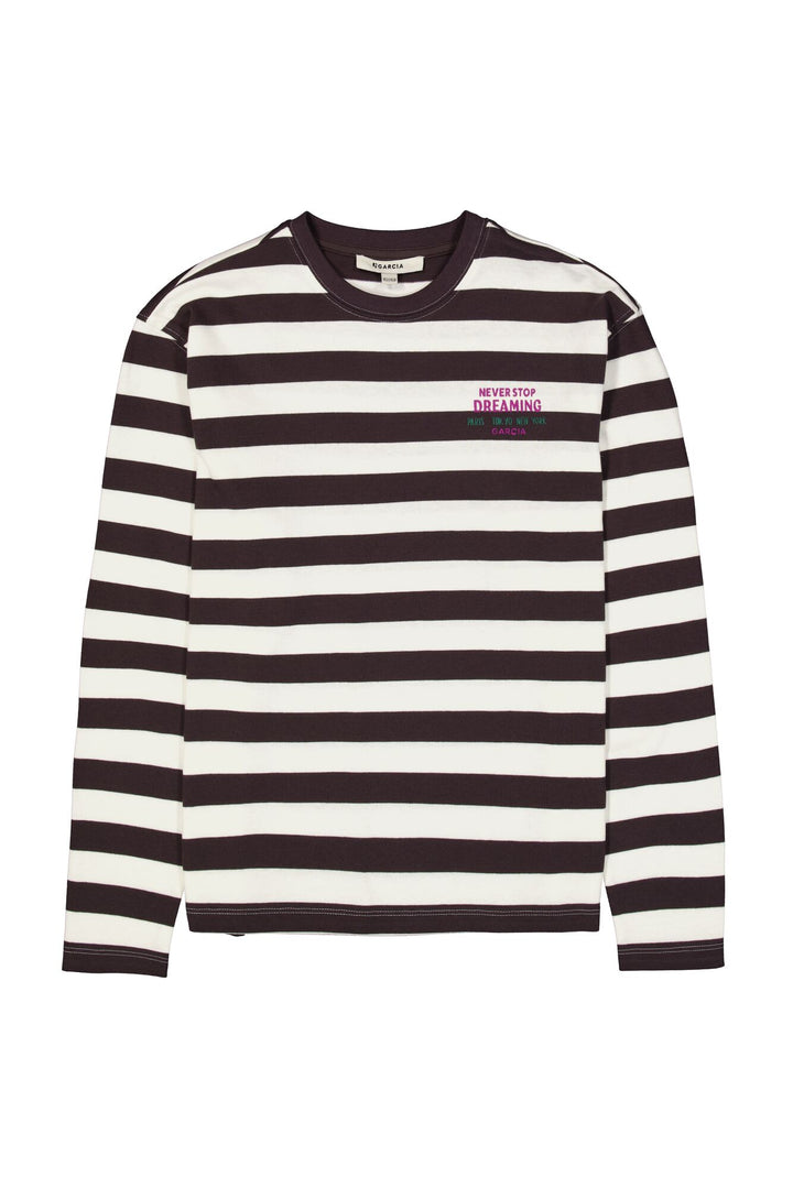 Garcia Mädchen Langarmshirt Mädchen T-shirt ls T262405 – smokey grey