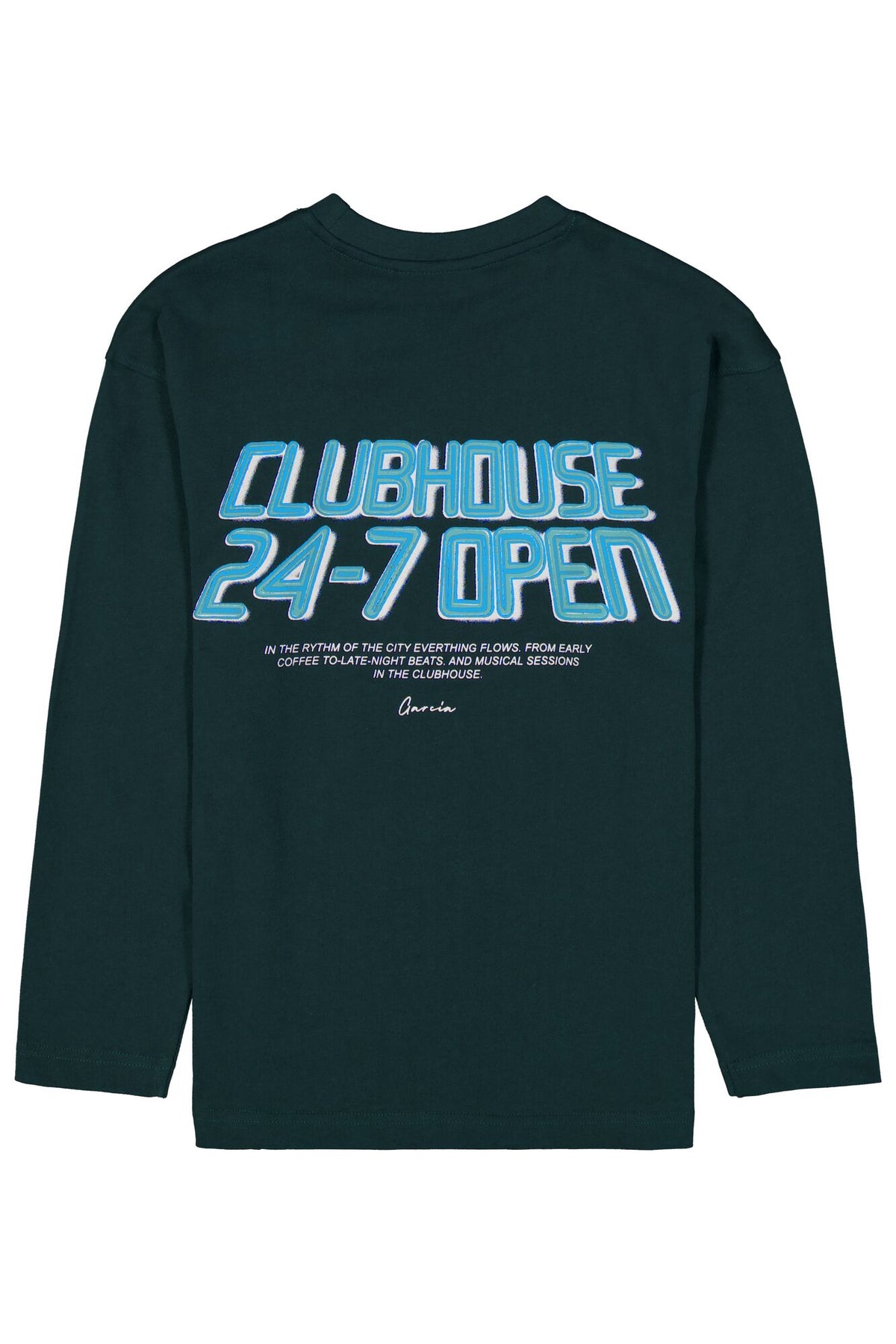 Garcia Jungen Langarmshirt Jungen T-shirt ls U263402 – jaded teal