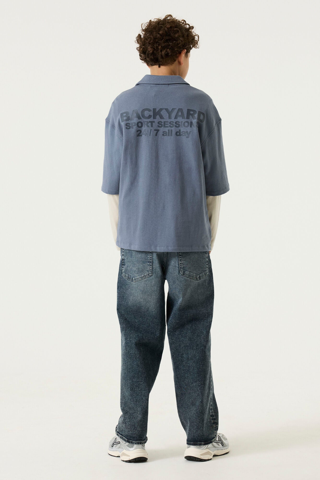 Garcia Jungen Langarmshirt Jungen shirt ls S263431 – jay blue