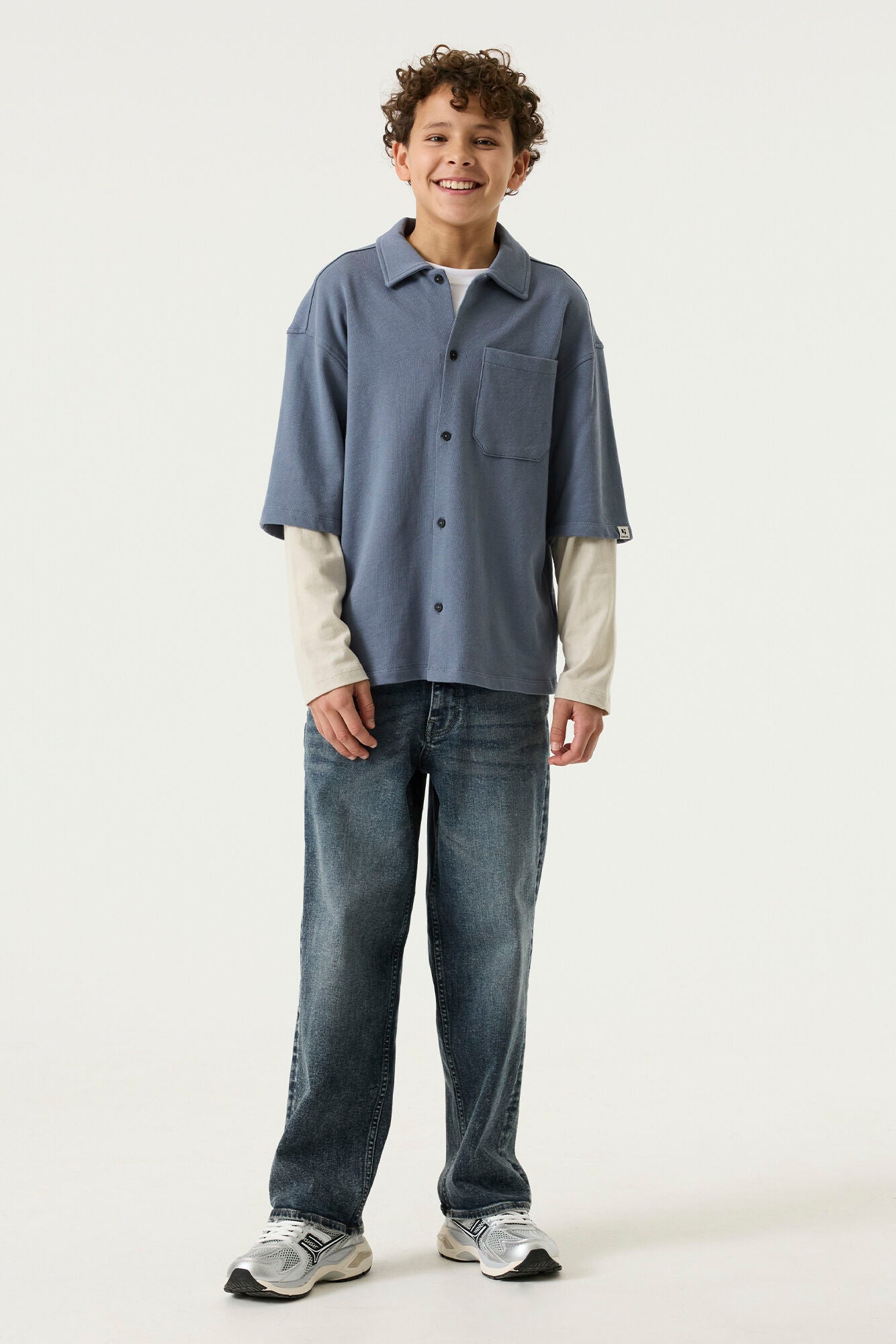Garcia Jungen Langarmshirt Jungen shirt ls S263431 – jay blue