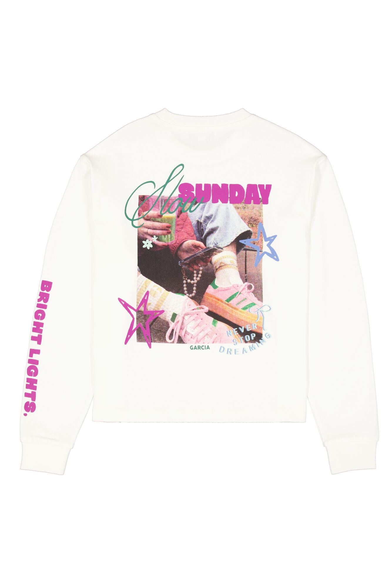 Garcia Mädchen Langarmshirt Mädchen T-shirt ls S262604 – off white