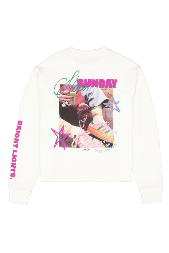 Garcia Mädchen Langarmshirt Mädchen T-shirt ls S262604 – off white