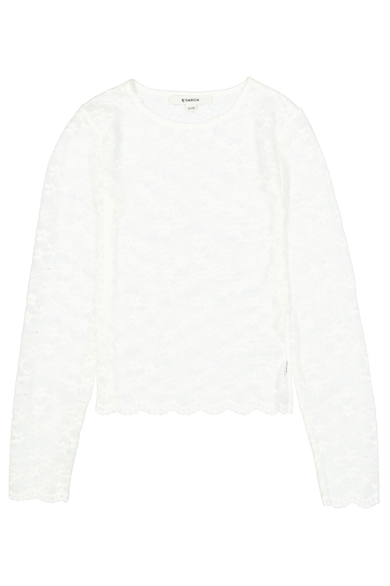Garcia Mädchen Langarmshirt Mädchen T-shirt ls S262605 – off white