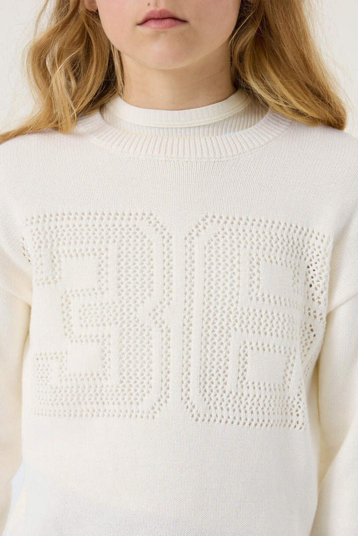 Garcia Mädchen Pullover Mädchen pullover S262641 – off white