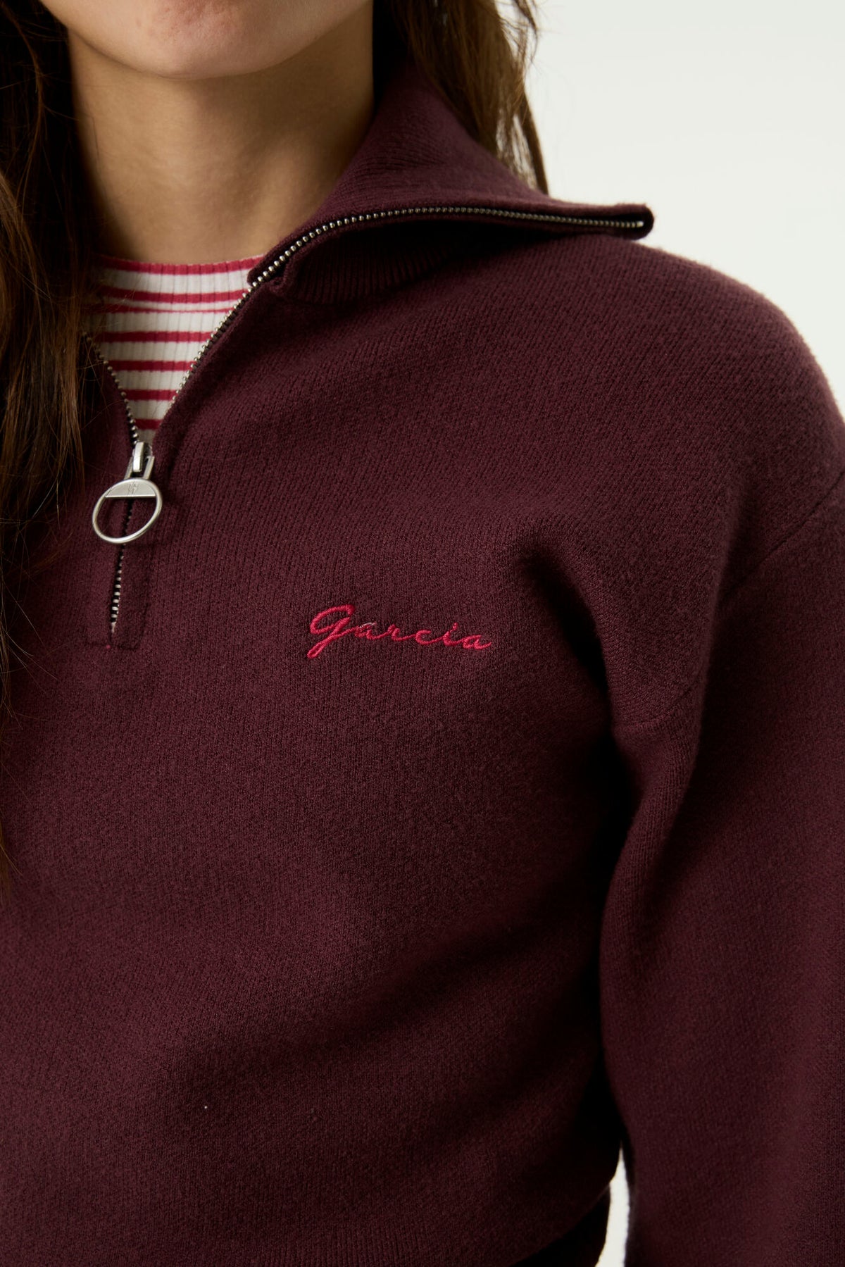 Garcia Mädchen Pullover Mädchen pullover U262646 – black cherry