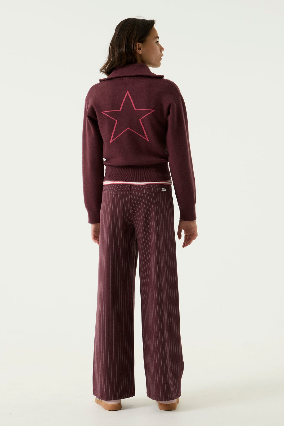 Garcia Mädchen Pullover Mädchen pullover U262646 – black cherry