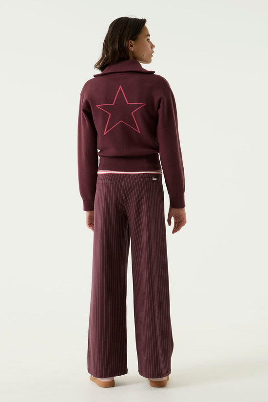 Garcia Mädchen Pullover Mädchen pullover U262646 – black cherry