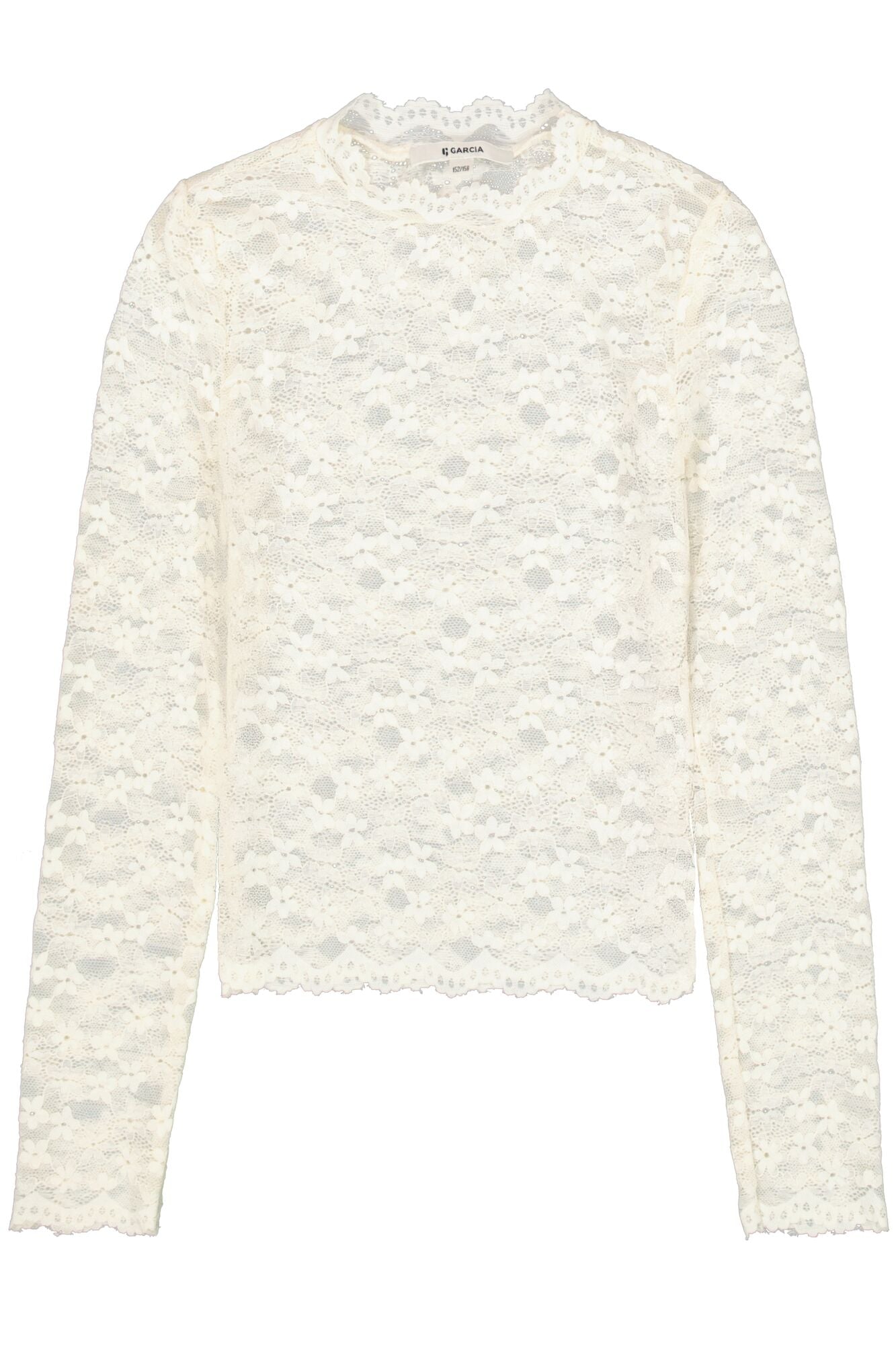 Garcia Mädchen Langarmshirt M262405 – ecru