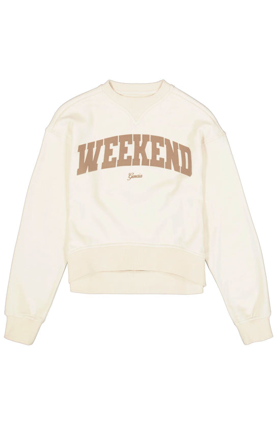 Garcia Mädchen Sweatshirt M262463 – ecru