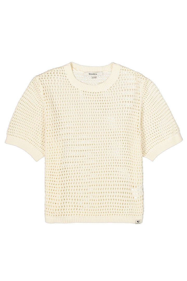 Garcia Mädchen T-Shirt O262442 – ecru