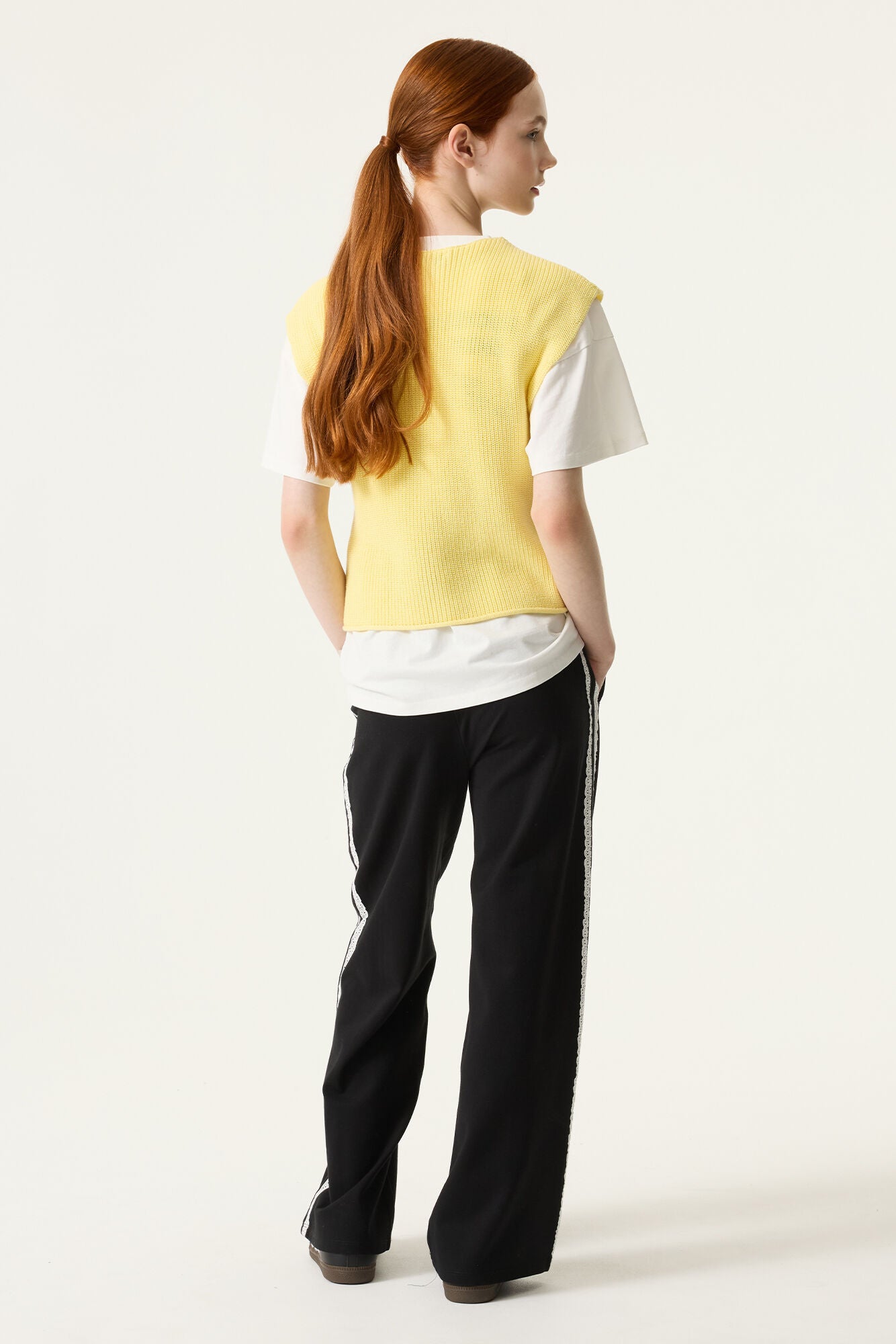 Garcia Mädchen Hose M262521 – off black