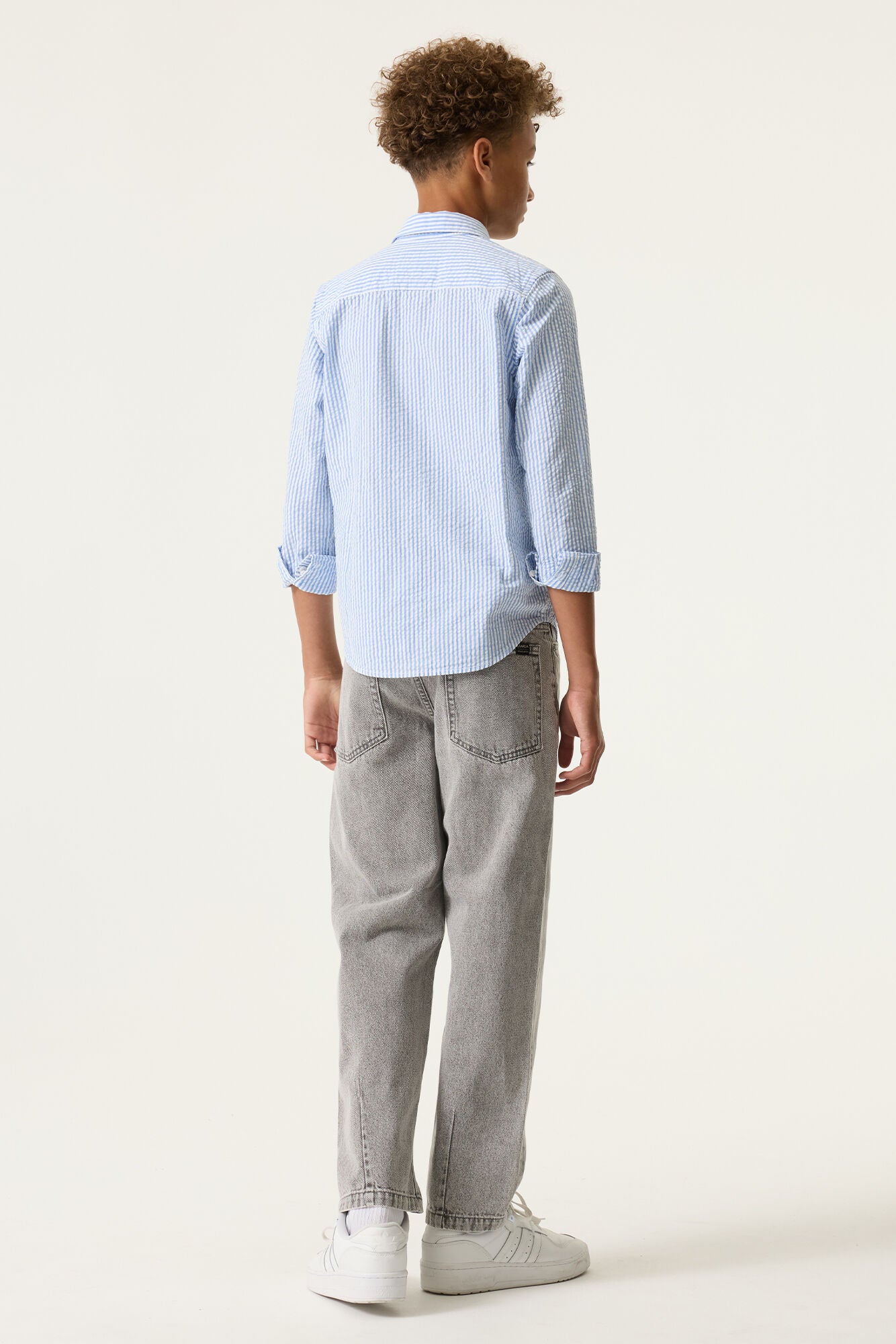 Garcia Jungen Hemd N263630 – stripe blue