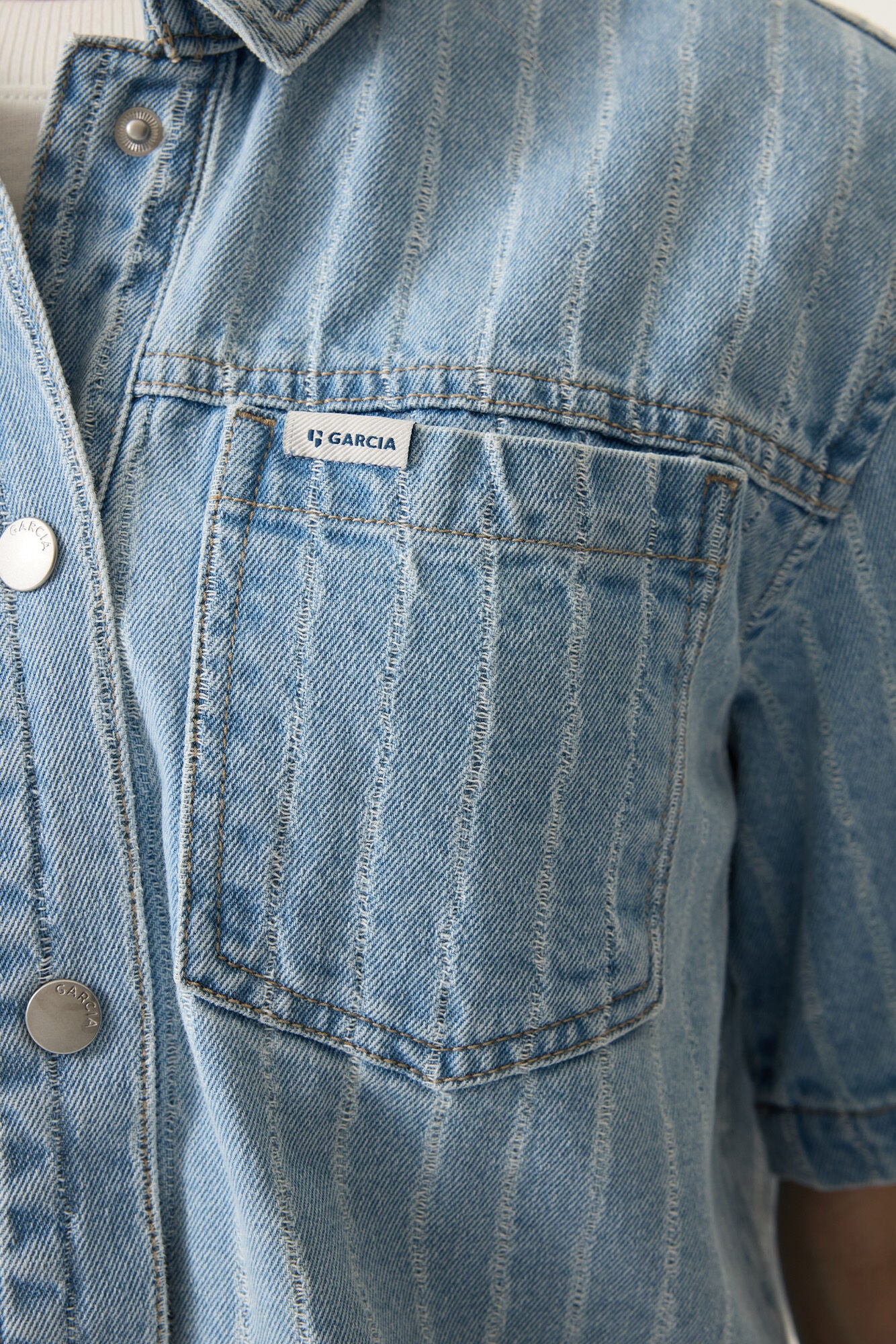 Garcia Mädchen Jeans Jacke N262652 – denim blue