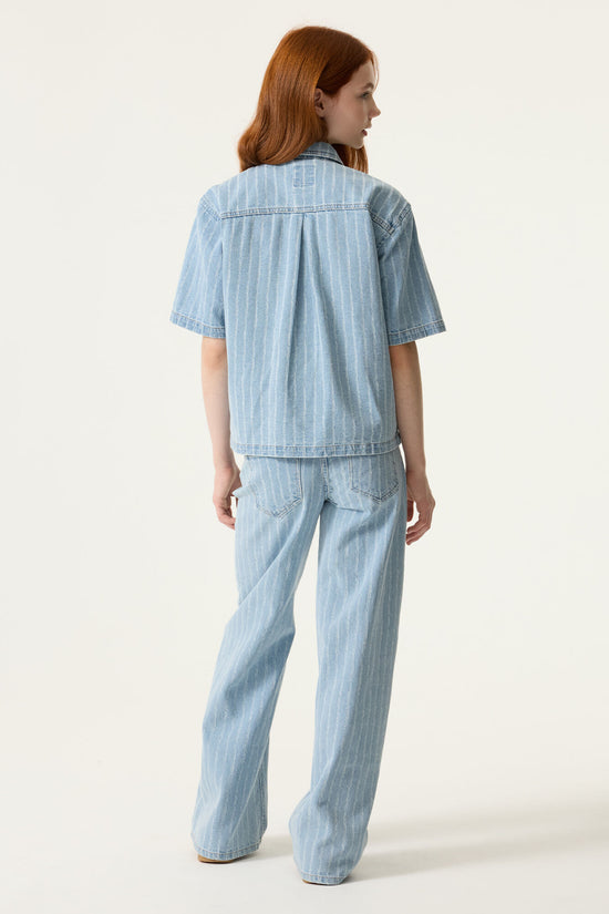 Garcia Mädchen Jeans Jacke N262652 – denim blue