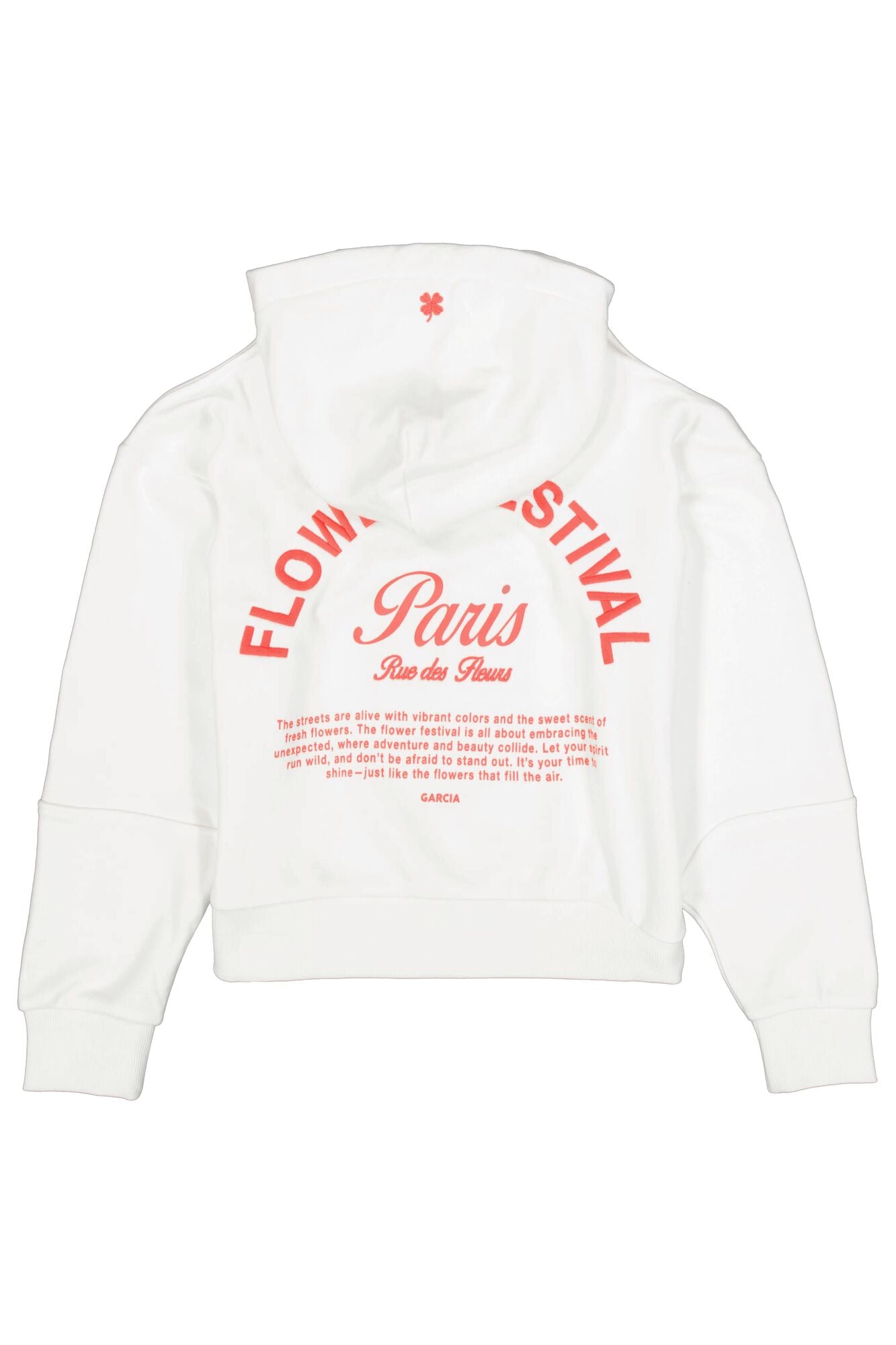 Garcia Mädchen Sweatshirt mit Kapuze N262662 – off white