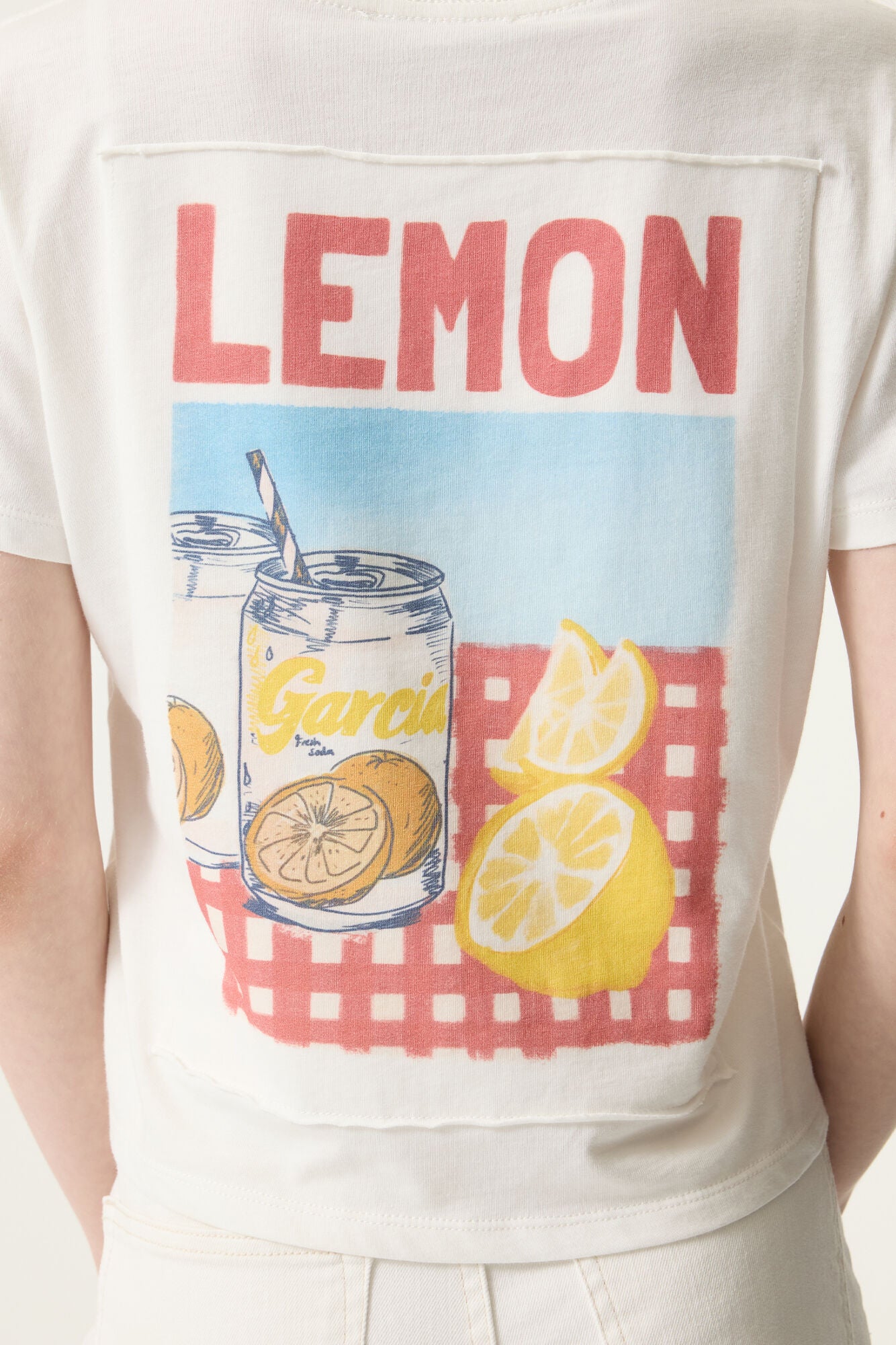 Garcia Mädchen T-Shirt O262402 – off white