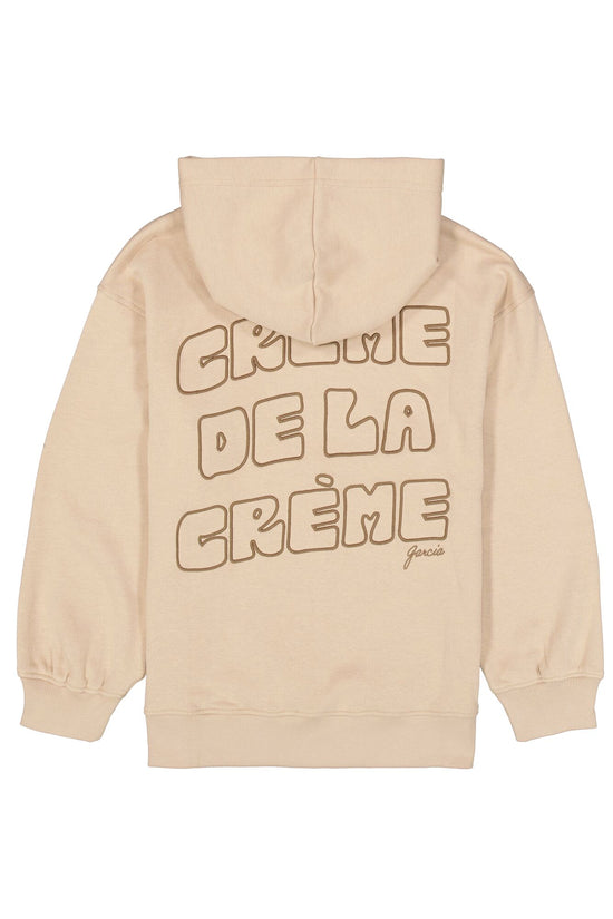 Garcia Mädchen Sweatshirt mit Kapuze M262462 – light taupe