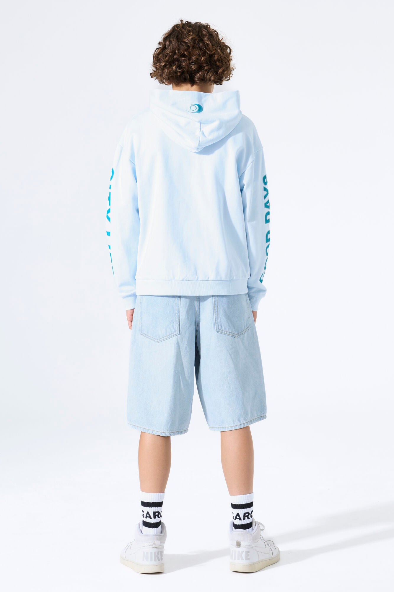 Garcia Jungen Sweatshirt mit Kapuze O263464 – dusy aqua