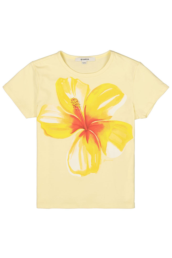 Garcia Mädchen T-Shirt P262601 – yellow glow