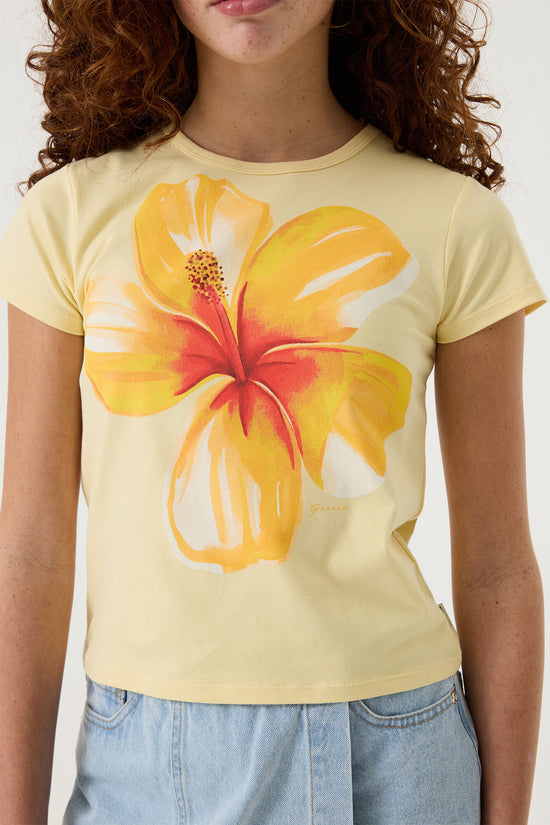 Garcia Mädchen T-Shirt P262601 – yellow glow