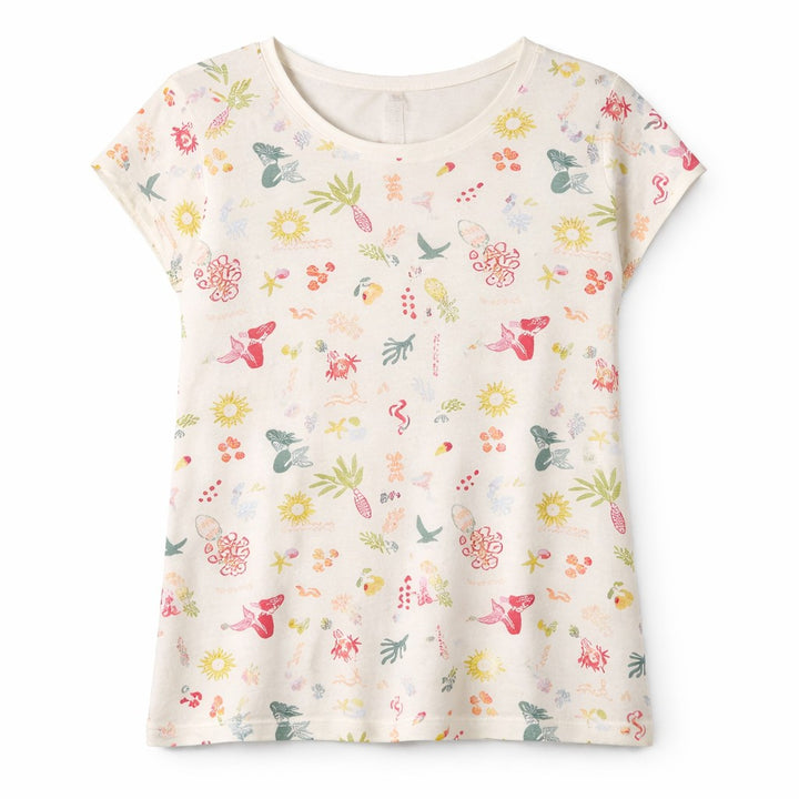 Ragwear Damen T-Shirt Grateen Print – ivory