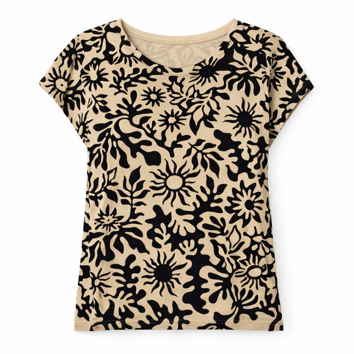 Ragwear Damen T-Shirt Grateen Print – sand