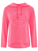 Zwillingsherz Damen Sweatshirt Hoodie BW "Positive Mind"