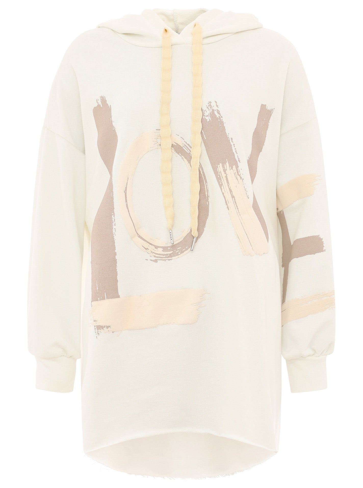 Zwillingsherz Damen Sweat Oversize Hoodie BW "Love"