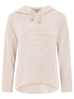 Zwillingsherz Damen Sweatshirt Hoodie BW "Positive Mind"