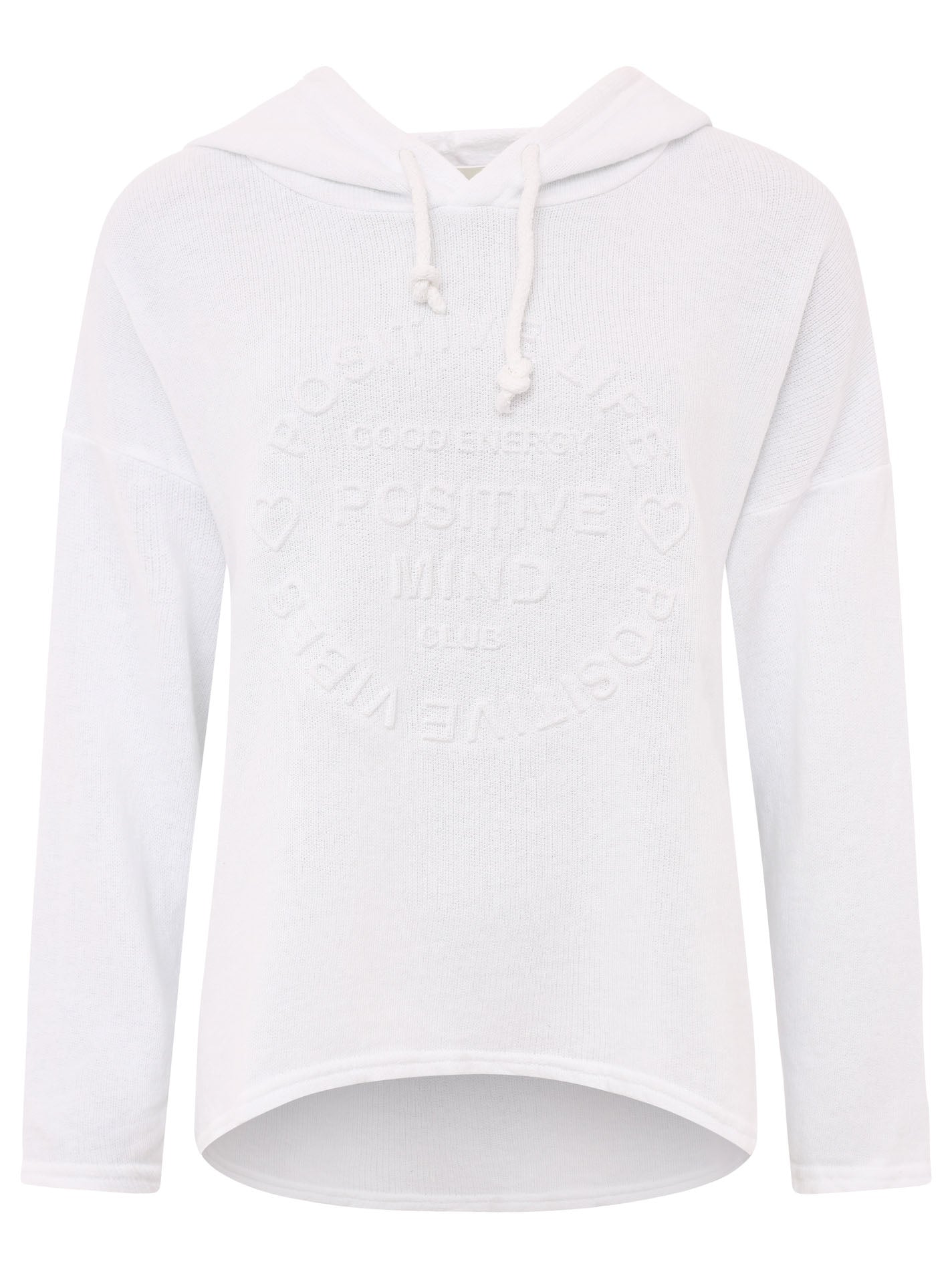 Zwillingsherz Damen Sweatshirt Hoodie BW "Positive Mind"