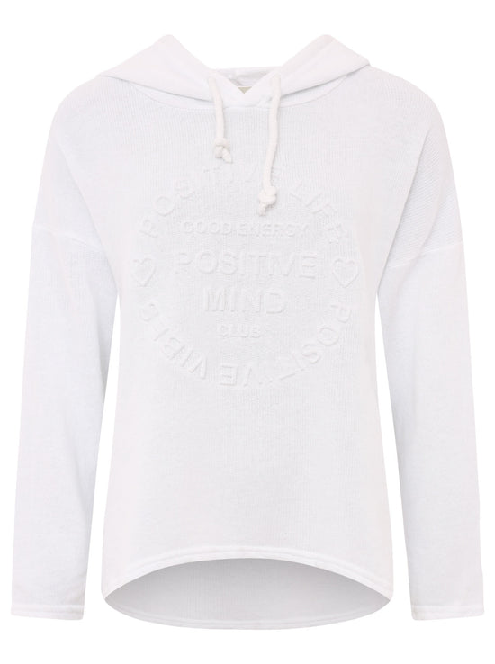 Zwillingsherz Damen Sweatshirt Hoodie BW "Positive Mind"