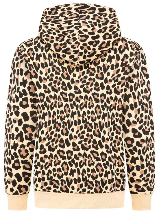 Zwillingsherz Damen Kapuzensweatjacke "Leo AOP"