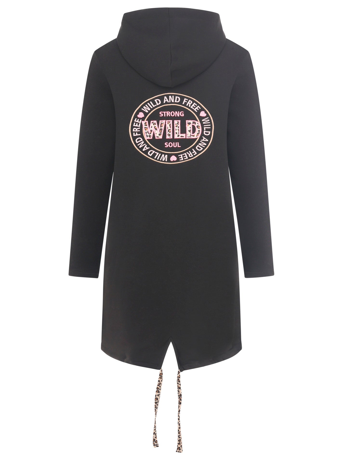 Zwillingsherz Damen Hoodiemantel BW "Wild and Free"