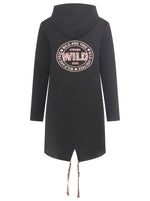 Zwillingsherz Damen Hoodiemantel BW "Wild and Free"