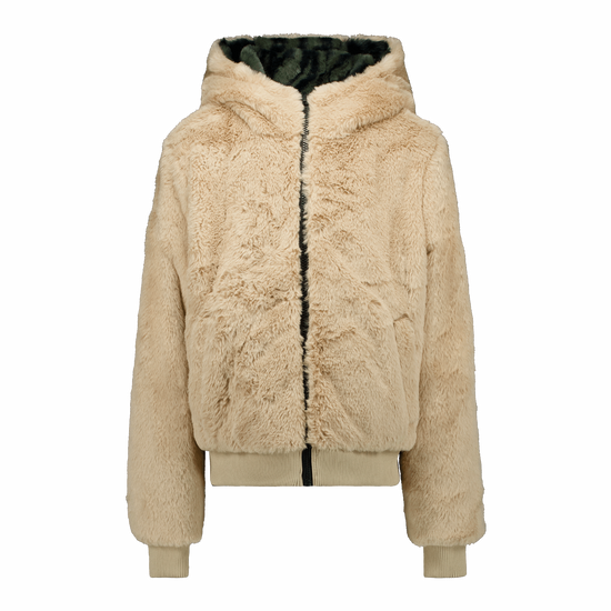 Cars Jeans Mädchen Winterjacke Mocha Reversable 5625783 – sand