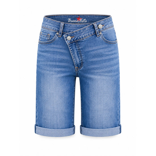 Buena Vista Damen Short Italy-Short CC stretch denim
