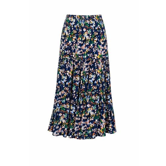 Ragwear Damen Rock Kaelen Print – night blue