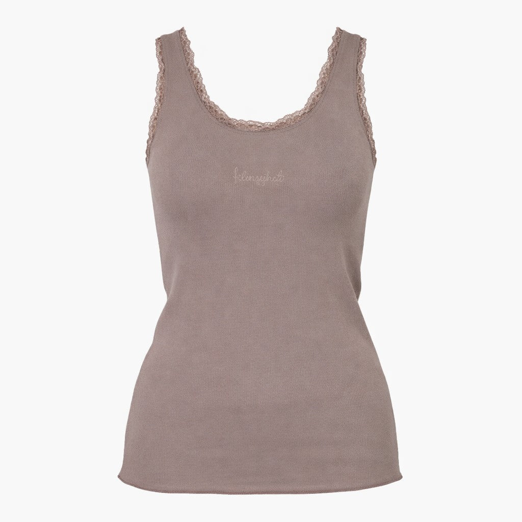 Kleinigkeit Damen Top Lace Kelly Top – taupe