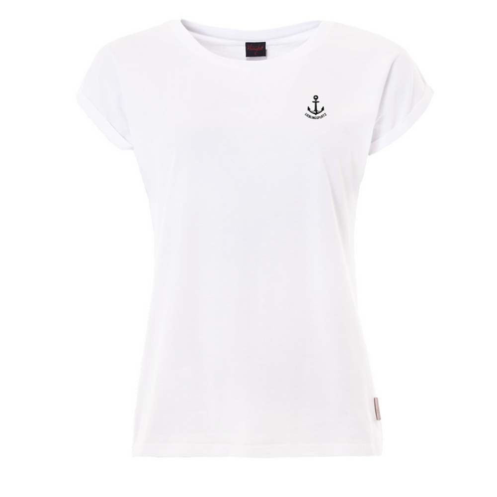 Kleinigkeit Damen T-Shirt Normalfit Lieblingsplatz – white