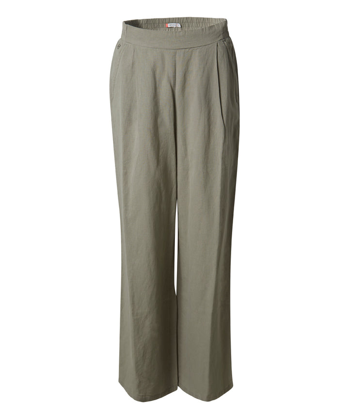 Timezone Damen Hose Linen Wide Leg – kalamata green