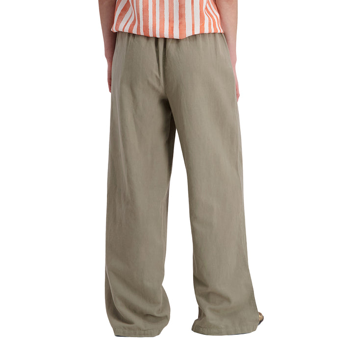 Timezone Damen Hose Linen Wide Leg – kalamata green