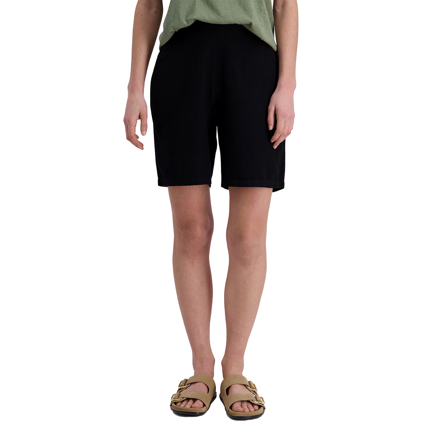 Timezone Damen Short Linon – washed black