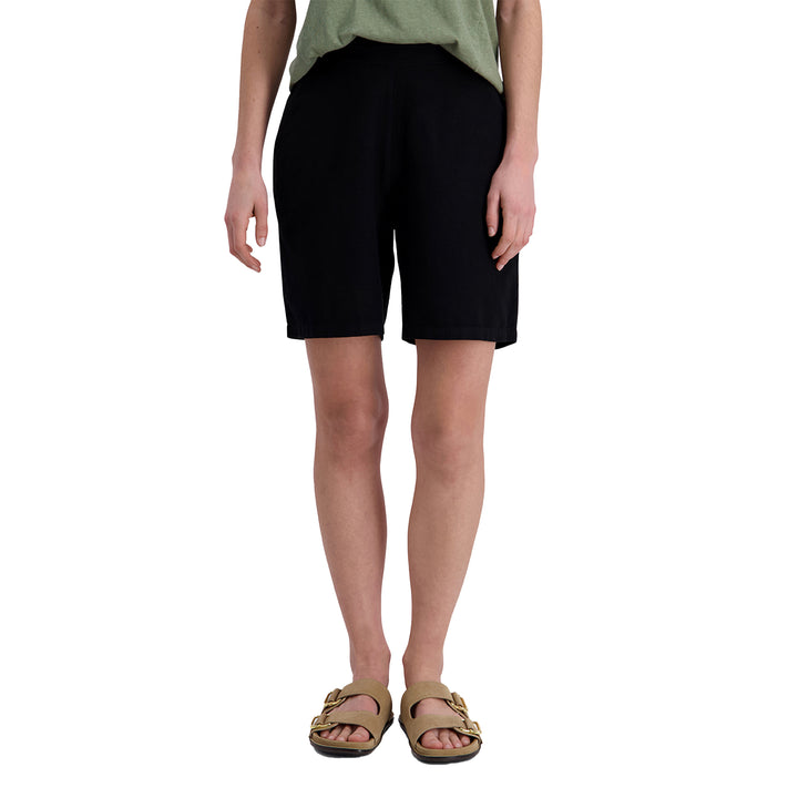 Timezone Damen Short Linon – washed black