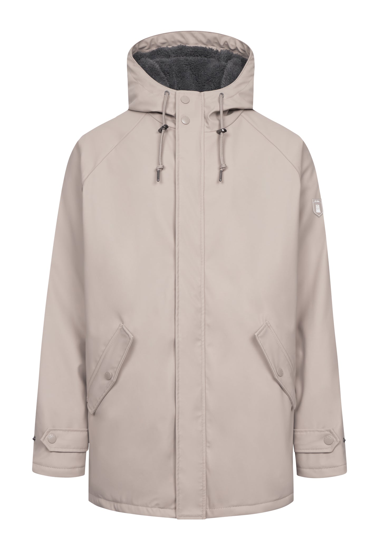Derbe Herren Regenjacke Trekholm cobblestone/lava smoke