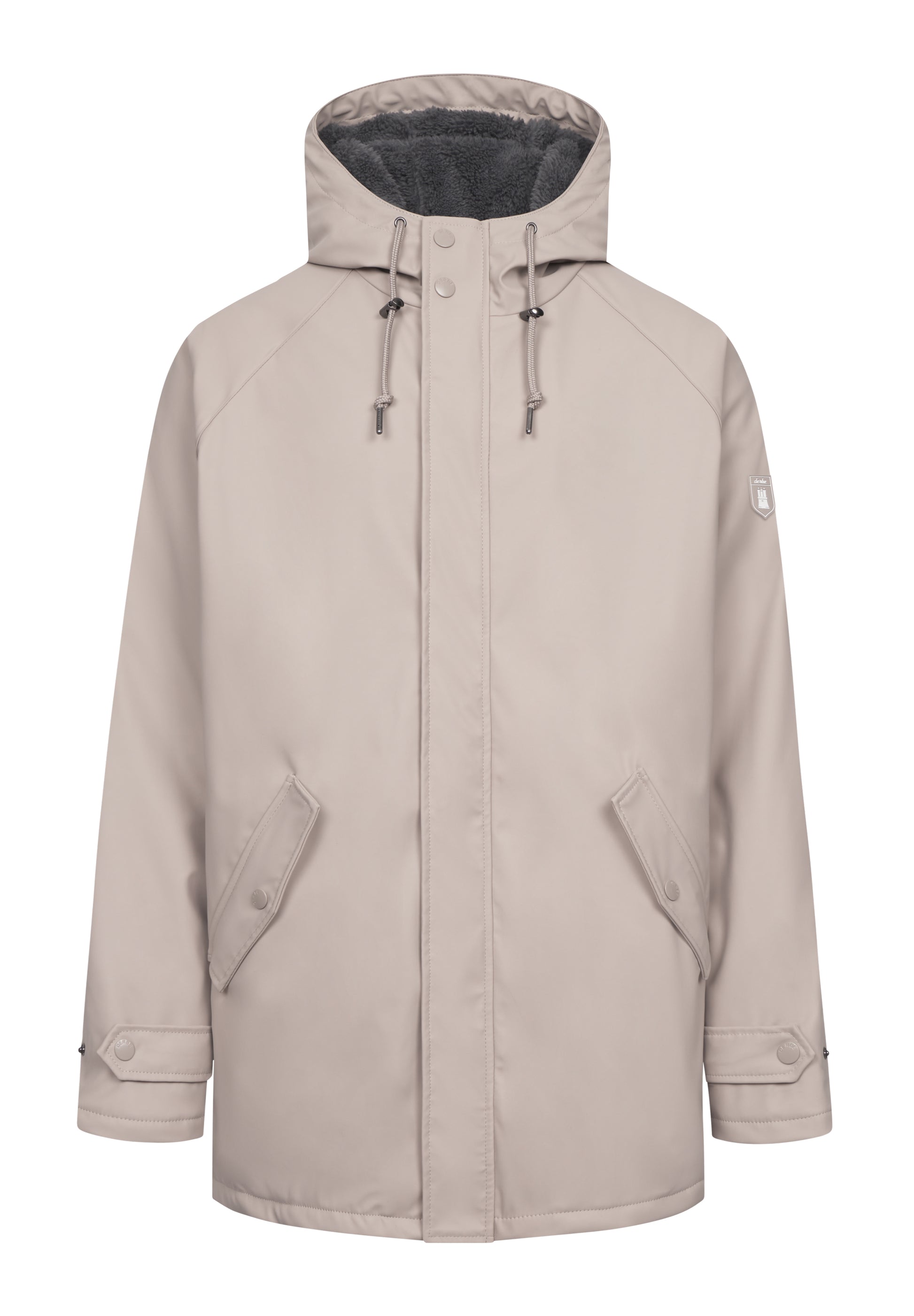 Derbe Herren Regenjacke Trekholm cobblestone/lava smoke