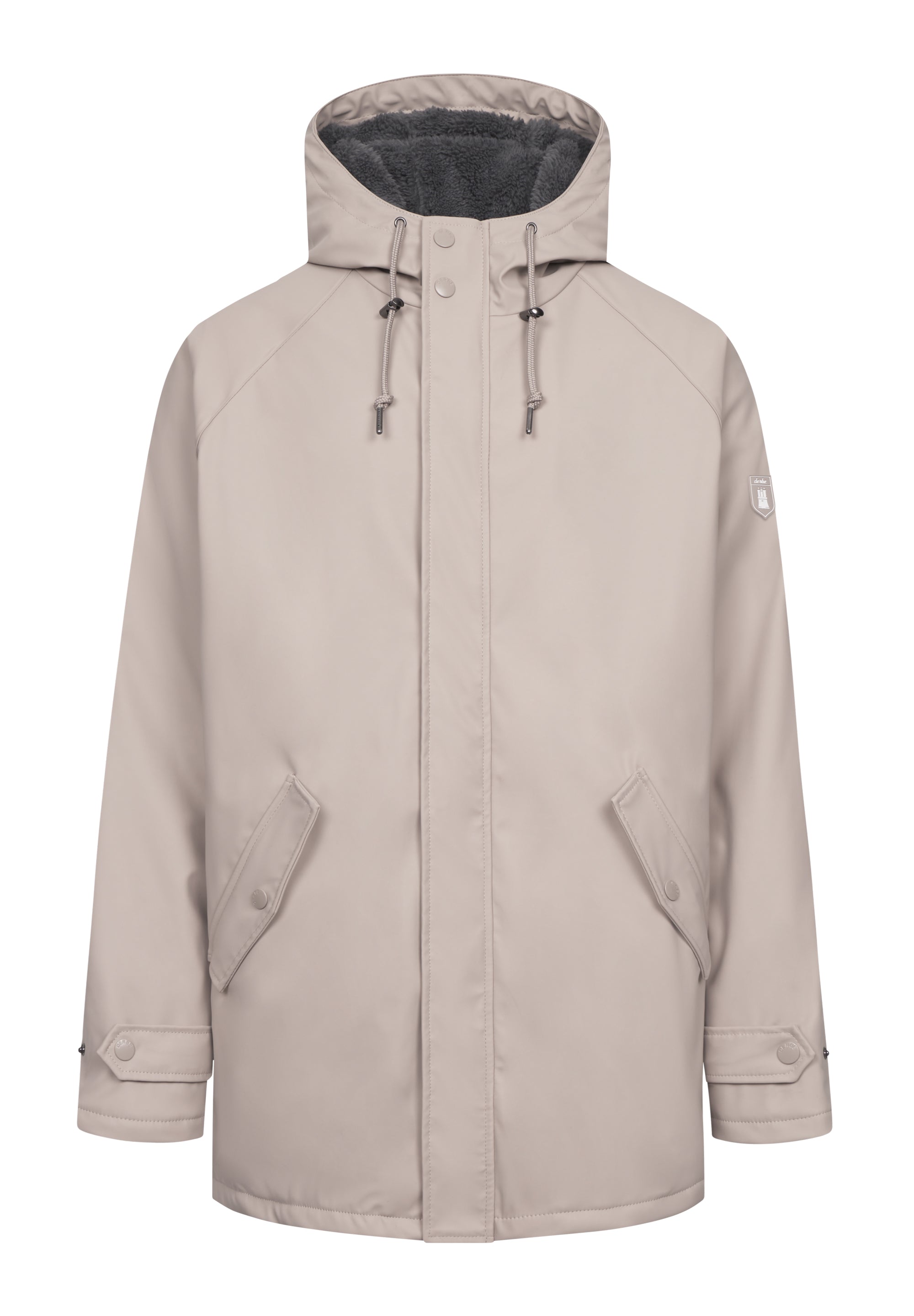 Derbe Herren Regenjacke Trekholm cobblestone/lava smoke